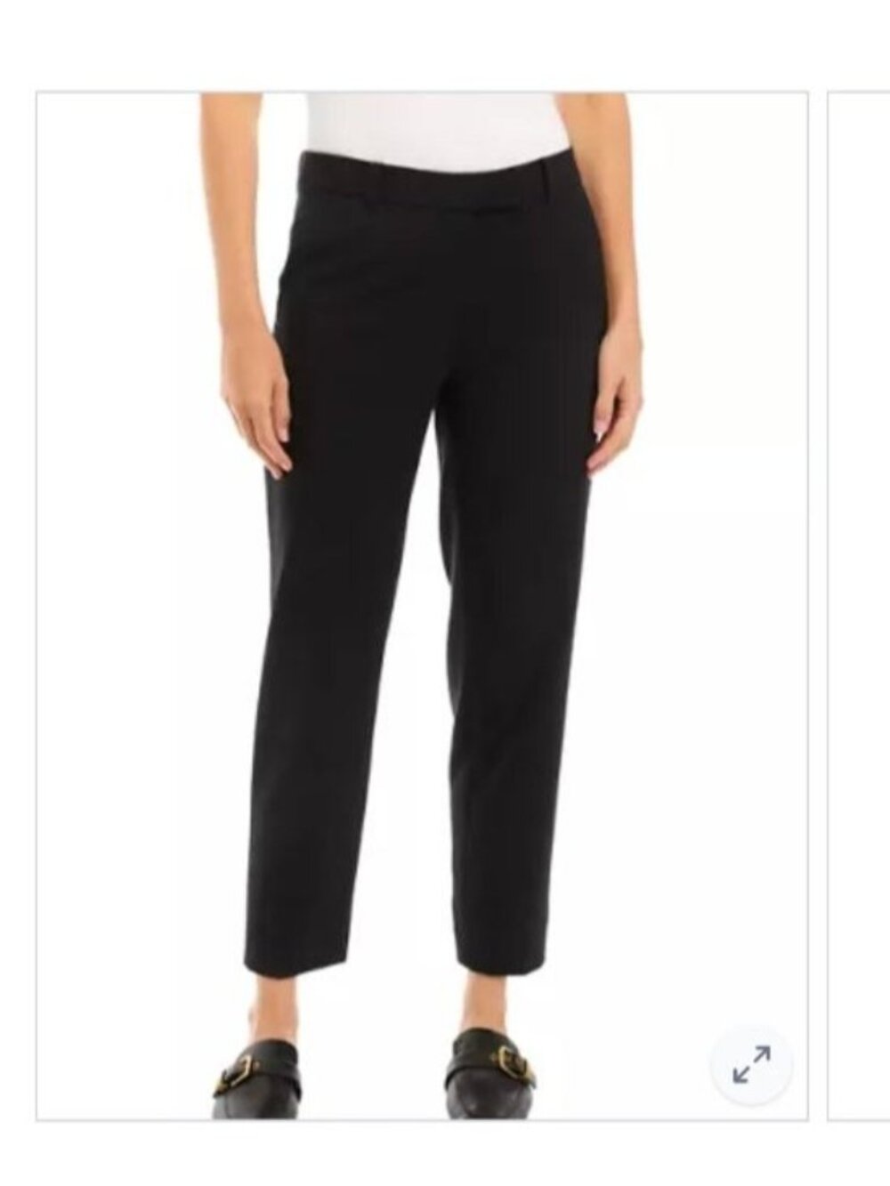 The Limited Drew Fit Black Capri Pants Size 6 Tailored Cropped Dress Pants